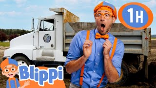 Blippi Learns About Dump Trucks | Classic Blippi Adventures | Vehicle Videos For Kids | Moonbug Kids