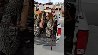 Fitting 3 full-size dirt bikes into 5ft pickup bed