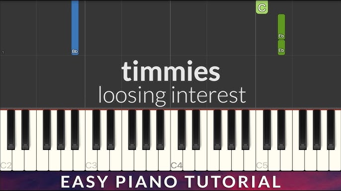 HOW TO PLAY - timmies - losing interest (ft. shiloh) (Piano Tutorial  Lesson) 