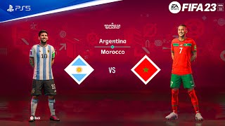 FIFA 23 - Argentina vs Morocco - International friendly full match | PS5™ Gameplay [4K60]