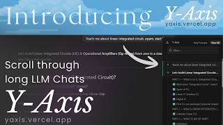 Y Axis | Navigate through long LLM Chats | chrome extension screenshot 3