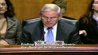 Menendez at Ending Trafficking Hearing