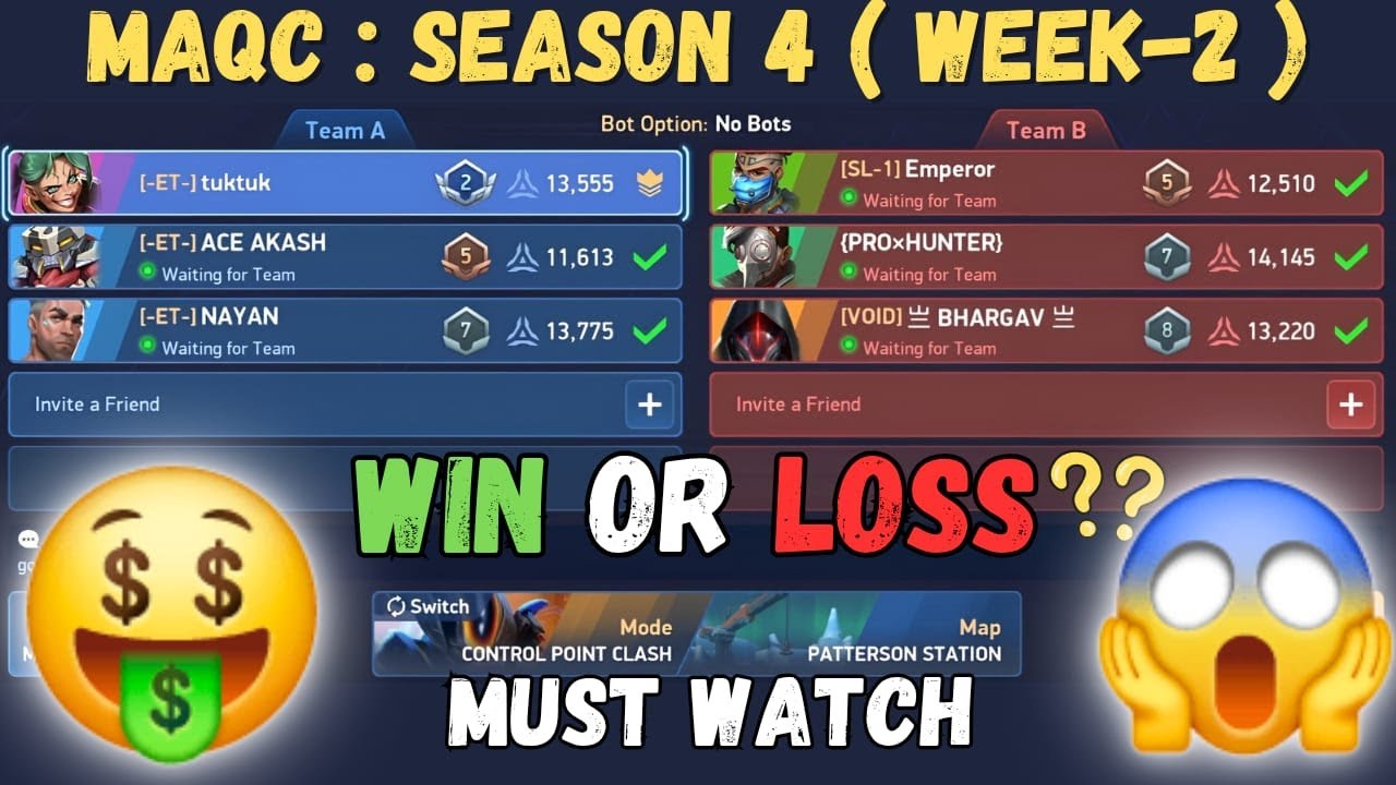 MAQC Season 4 Week 2 Gameplay 🔥 WIN or LOSS? | Full Team On Call | Crazy Match 😱 | Mech Arena
