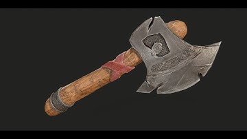 Axe 3D  | Maya | Zbrush | Substance Painter |Marmoset Toolbag 4