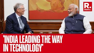 Фото Why Bill Gates Told PM Modi India Is Leading The Way In Technology?