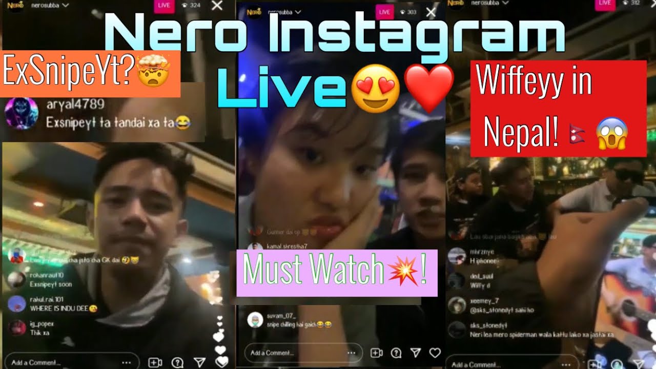 Nero Instagram Live🔴Wiffeyy In Nepal🇳🇵 😱❗️Exsnipeyt?🤯Very Fun✨Live😍!Must watch💥PasangV2🇳🇵./