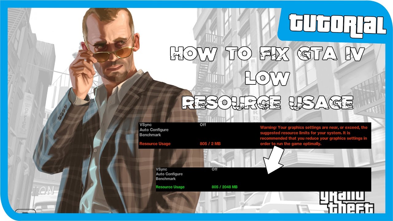 How To Fix Gta Iveflc Low Resource Usage And Can Not Change