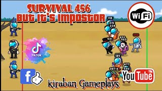 Survival 456 But It's Impostor juego online juego del calamar con among us
