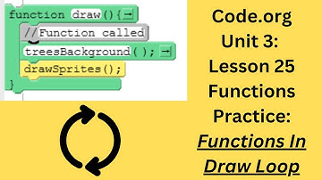 Code org Lesson 25 Practice Activity - Calling Functions in the Draw Loop