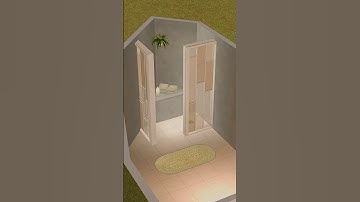 Custom modern shower in The Sims 2 | No CC or mods
