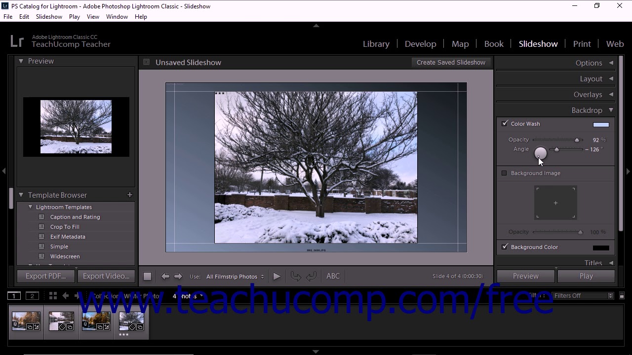 Lightroom Classic CC Tutorial The Backdrop Panel Adobe Training - YouTube