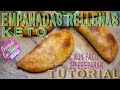 EMPANADAS KETO(harina de almendras) RELLENAS  SUPER DELICIOSAS PARA PERDER PESO 4K