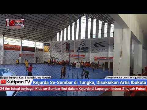 Artis Ibukota Saksikan Kejurda Futsal Se-Sumbar di Nagari Tungka