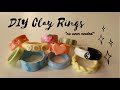 DIY Colorful Air Dry Clay Rings *Pinterest & TikTok*