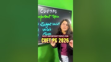 Most important topics for CUET PG