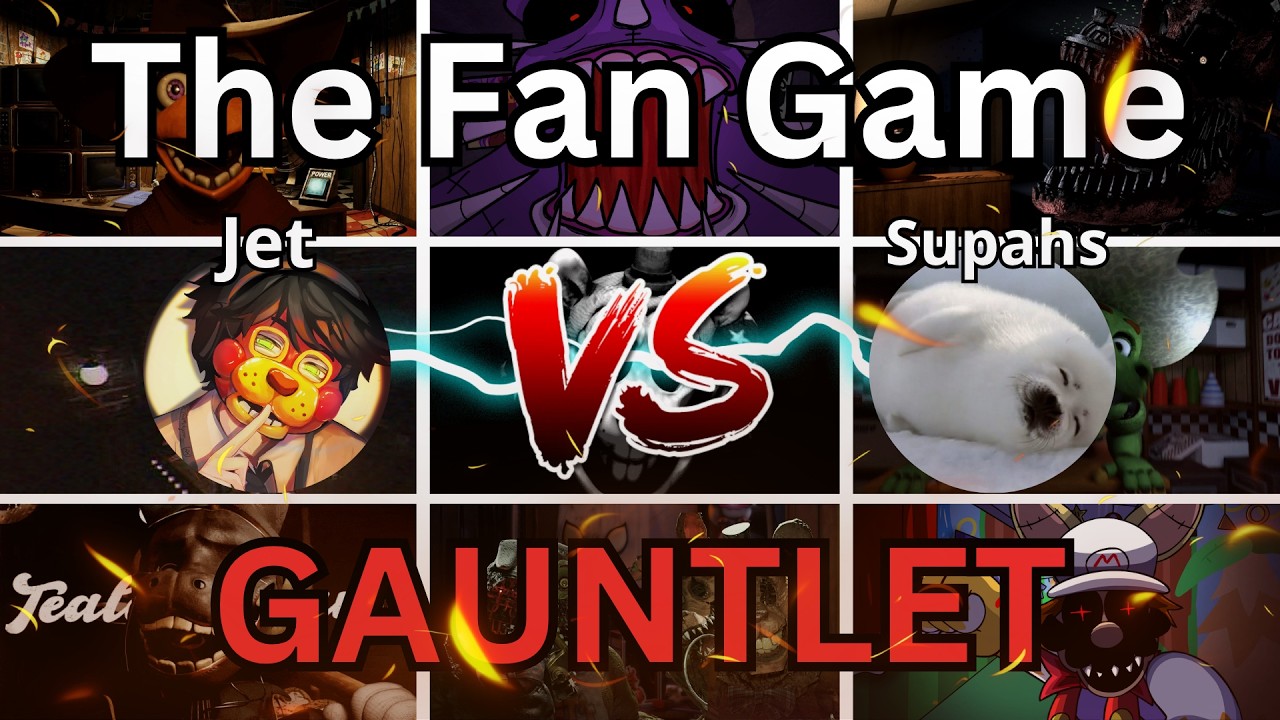 I Challenged Supahs to a FNAF FAN GAME GAUNTLET