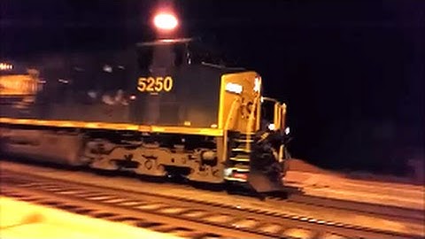 [SPECIAL][CSX] 5250 YN4 ES44DC Leads Q031-09 With 2 Others Screaming Through Fayetteville NC