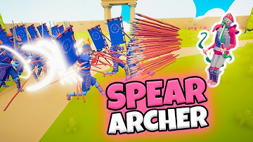 CRAZY SPEAR ARCHER VS EVERY FACTION | TABS MODDED GAMEPLAY