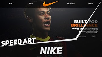 Photoshop Speed Art #67: Nike Website | BazDZN