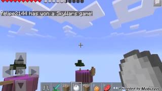 Minecraft Pe -SkyWars (Ganhei)