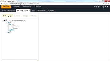 ImpressPages CMS tutorials 02 - menu management