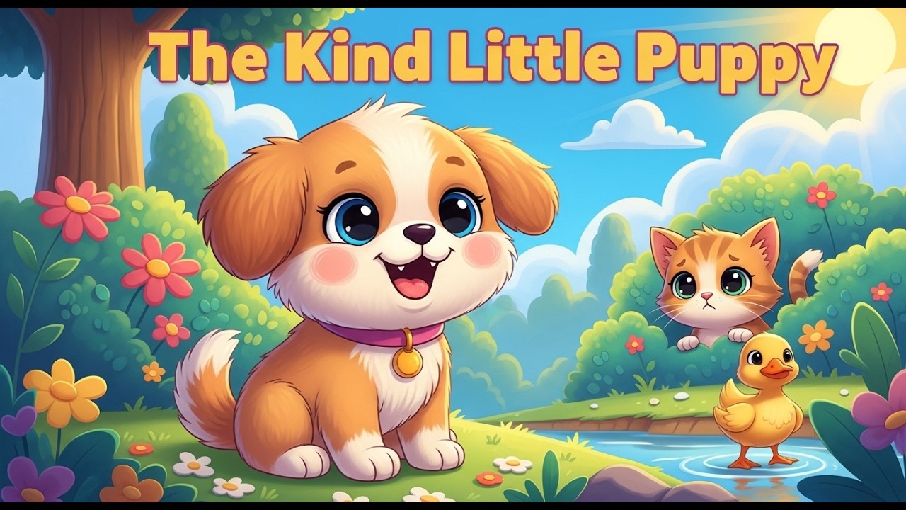 The Kind Little Puppy 🐕 | 10-Minute Moral Story for Kids | Bedtime ...