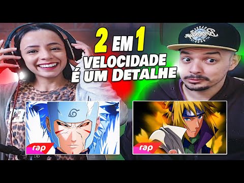 2 em 1 l  RAP TOBIRAMA E MINATO l 7Minutoz [ React Wallzitu e Camila ]