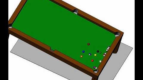 SolidWorks pool table