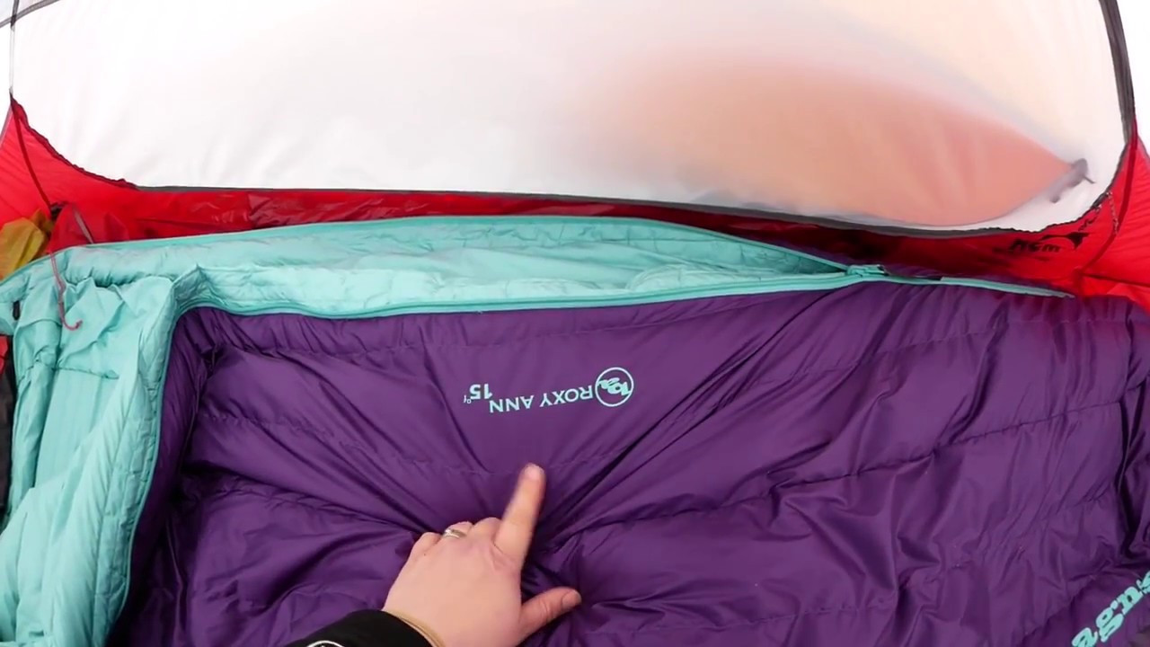 Women's Big Agnes Roxy Ann 15 Sleeping Bag (system) YouTube