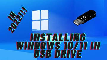 How to Install Windows 10/11 In USB Drive in 2022