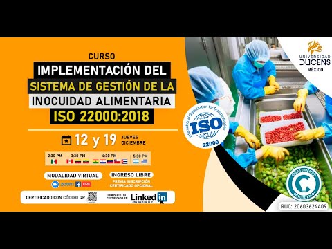 📚CURSO: IMPLEMENTACIÓN DEL SISTEMA DE GESTIÓN DE LA INOCUIDAD ...