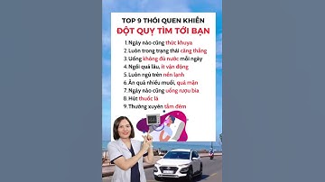 9 thói quen khiến bạn dễ bị ĐỘT QUỴ nên tránh ngay! - Ds Ngọc Minh #dsngocminh #dotquy #thoiquen