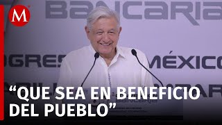 El presidente Andrés Manuel López Obrador cierra la Convención Bancaria 87