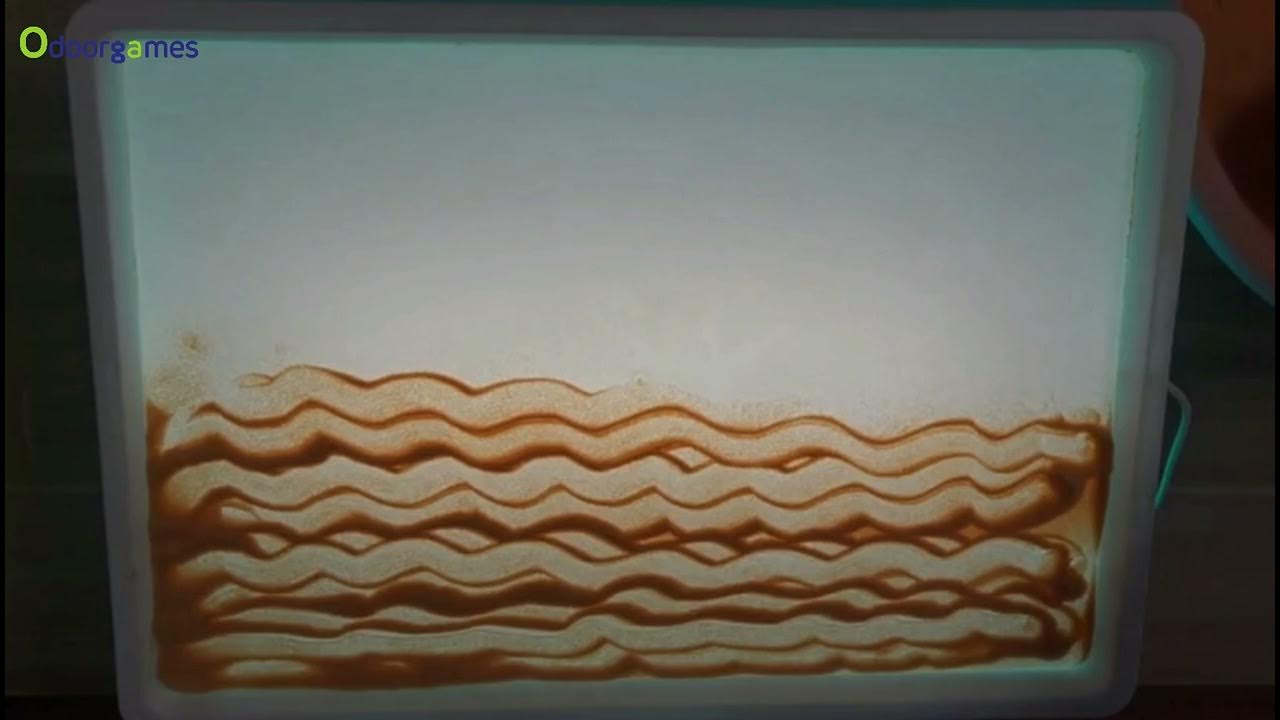 sand art tutorial for beginners, Lesson 17 Seawater YouTube