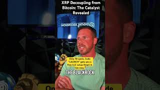 XRP decouples from Bitcoin when Demand shifts from speculation utility #digitalassets #Tokenization