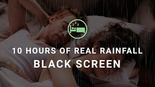 West Coast Superstorm 2023 - 10 Hours of Real Rainfall White Noise - Black Screen | Deep Sleep