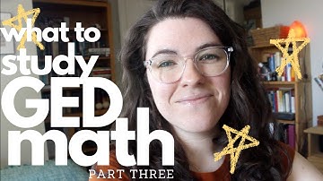 PASS THE GED MATH TEST | what to study: part three - expressions and equations