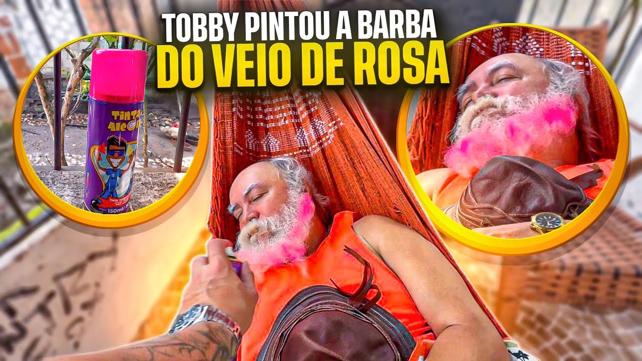 TOBBY PINTOU A BARBA DE LUIZ DO SOM DE ROSA 😂😂😂 | LUIZ DO SOM 