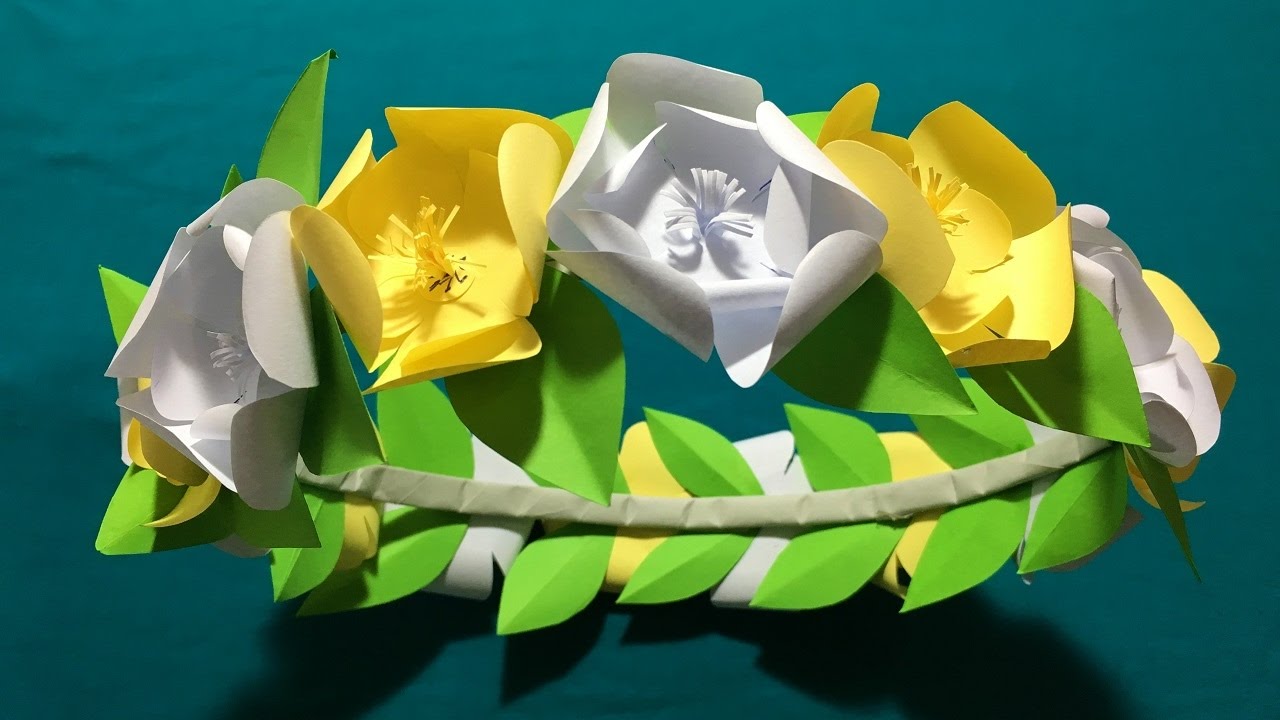 How To Make Diy Snapchat Flowers Crown Origami Snapchat Flower