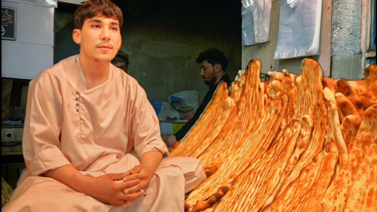 Baking traditional Afghani bread