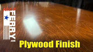 Ⓕ Finishing Plywood With Lacquer Dust?