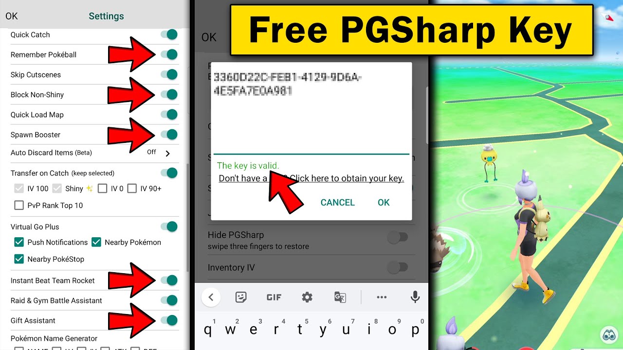 PGSharp License Key Pokemon go, location spoofing, Video Gaming, Video  Games, Others on Carousell