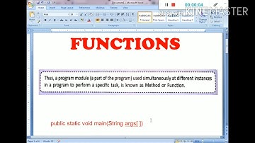 Functions | part-1 theoretical discussion about functions & parameters used in bluej