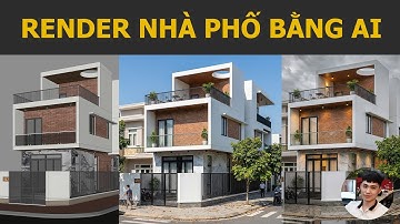 Render nhà phố bằng AI Gemini chỉ với 1 dòng lệnh cực nhanh bằng ảnh từ Sketchup