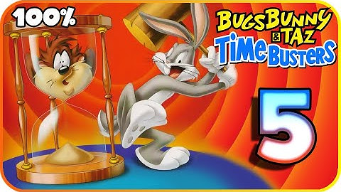 Bugs Bunny & Taz: Time Busters Walkthrough Part 5 (PS1) 100% Moon Valley, Elmer