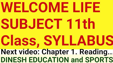 welcome life subject pseb 11th class |syllabus| |2020--21 | |swagat Jindgi| | in Punjabi| | |11|