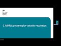 UKHSA webinar on changes to the routine immunisation schedule