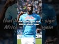 Napoli President Against African Cup Of Nation Napoli President Against African Cup Of Nation