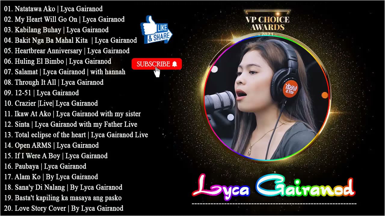 Lyca Gairanod Top 20 Hits Songs Cover Nonstop Playlist 2021  Lyca Gairanod OPM Ibig Kanta 2021