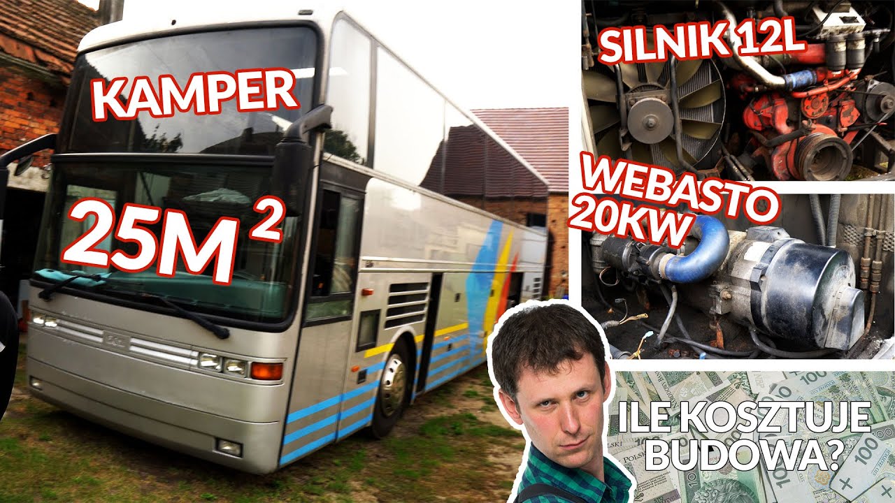 🚌 Kamper z AUTOKARU! 💰 Ile to kosztuje? Ile pali taki potwór?